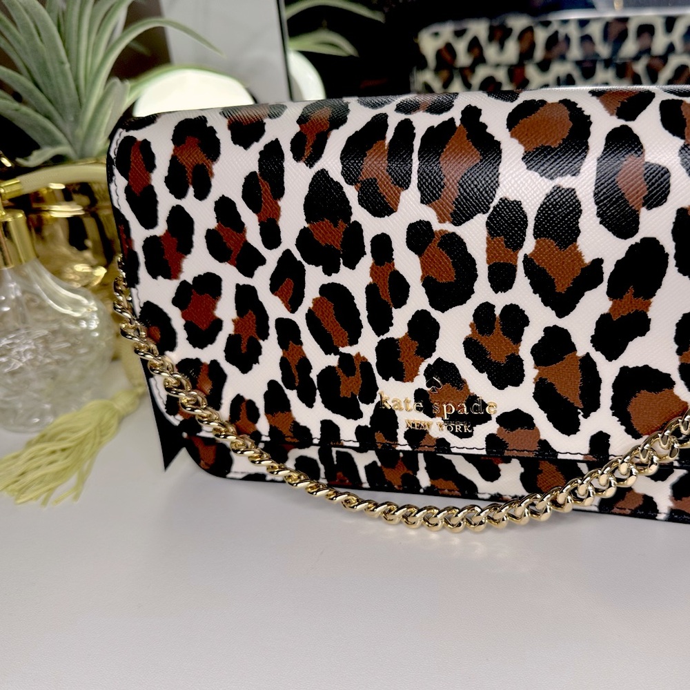 Kate Spade Leopard Print Crossbody Bag - Picture 1 of 5